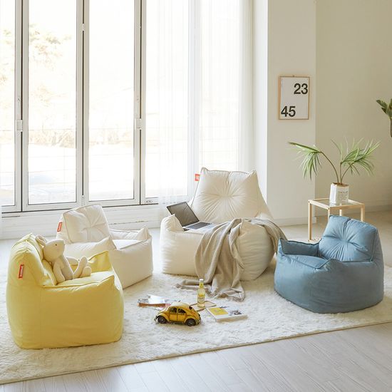 보니타빈백 컴팩트 페르시안 JR108 스웨이드 소파