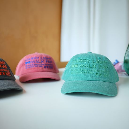 Carry Light Walk Far 피그먼트 볼캡 4color