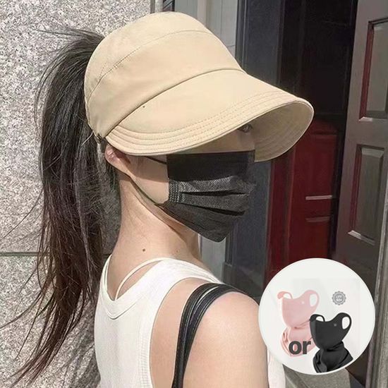 [자외선차단+쿨링소재!] 써니 썬캡+쿨링마스크 세트