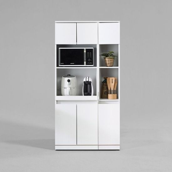 루블린 주방 수납 렌지대+틈새장 세트 오픈형 (착불)