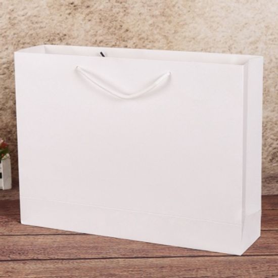 무지 가로형 쇼핑백(화이트)(30x25cm)/종이쇼핑백