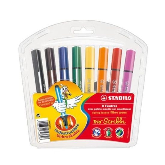 스타빌로 트리오스크리비 유아용 미니8색 사인펜 세트