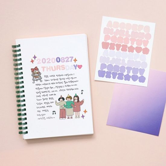 기본 스티커 1700-숫자/알파벳 (2매)