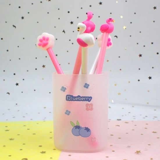 투명 연필꽂이 다용도 펜홀더 메이크업 보관 정리