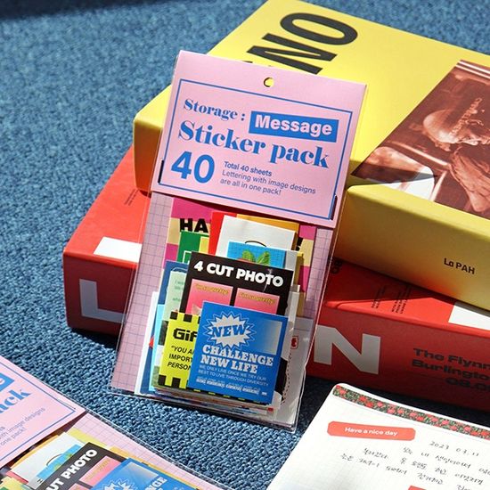 스토리지 메세지 스티커 팩 (다꾸 스티커 40매)