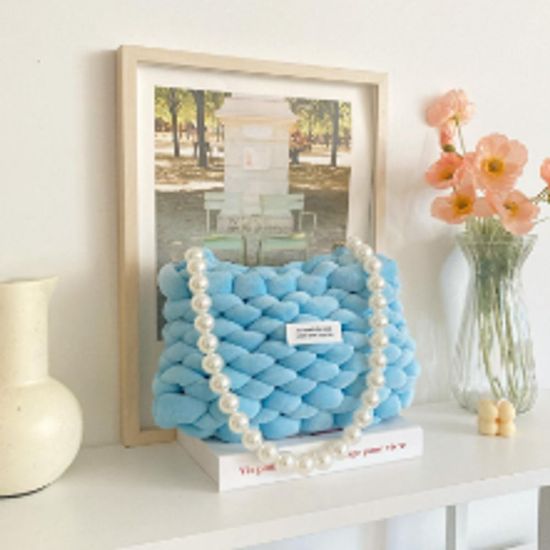 빅 왕모찌실 망고 가방 뜨개실(WD08F35)