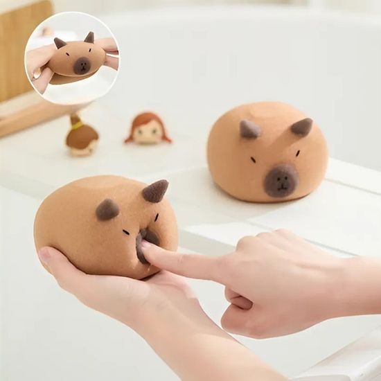 카피바라 샤워볼 샤워 목욕 때밀이 스펀지 타올 타월