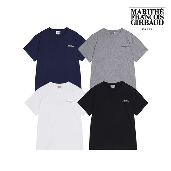 [marithe] 크랙 레터링 티셔츠 4종택1 M25MTS076