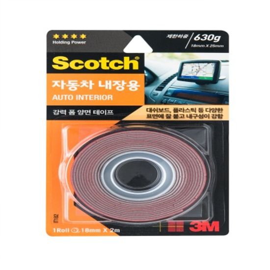 3M 스카치™ 강력 자동차 내장용 폼 양면테이프 IT182