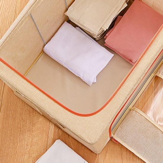 강철프레임 내장 린넨 리빙박스 2컬러