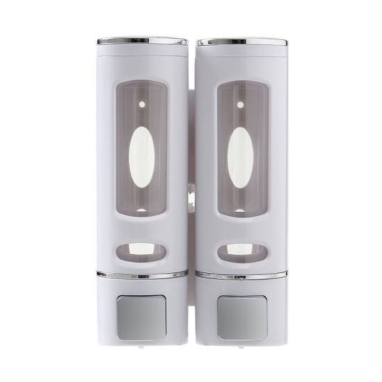 플러스 벽걸이 물비누 디스펜서 2구(400ml) (화이트)