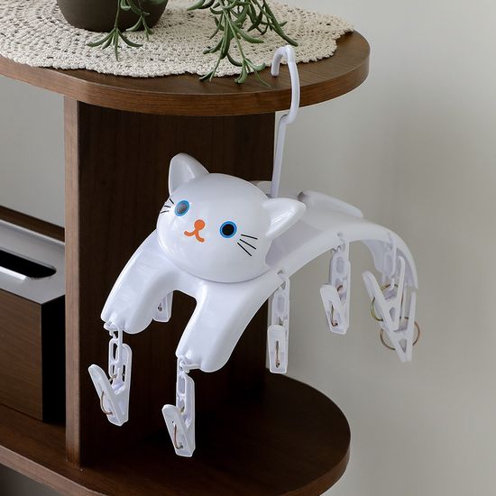 고양이 걸이형 빨래 양말 속옷 건조대