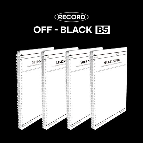 마넷 오프블랙 스프링 노트 B5