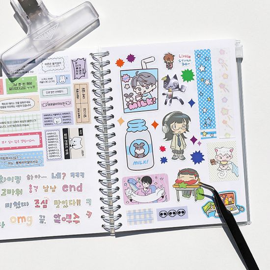 비온뒤 데코포켓 이형지 스티커북