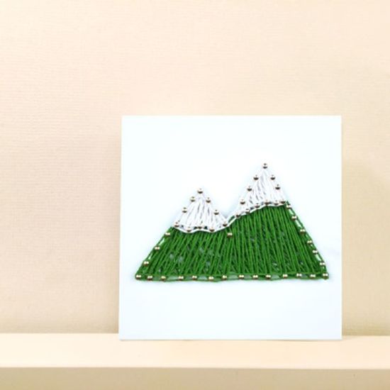 꼬마 산 스트링아트 만들기 패키지 DIY