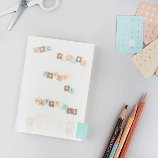 알파벳 스티커팩-02 파스텔