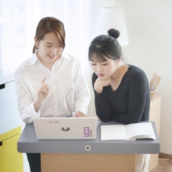 종이책상 스탠딩테이블 서서책상