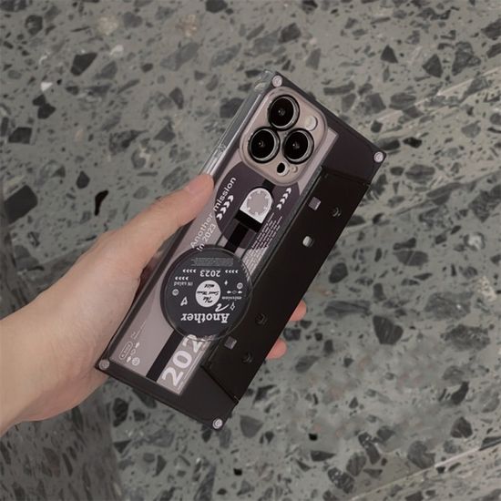 아이폰 14 13 12 카세트 테이프 모양 CD스피너 케이스