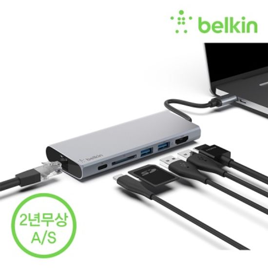 벨킨 F4U092bt USB C타입 멀티 허브 도킹스테이션