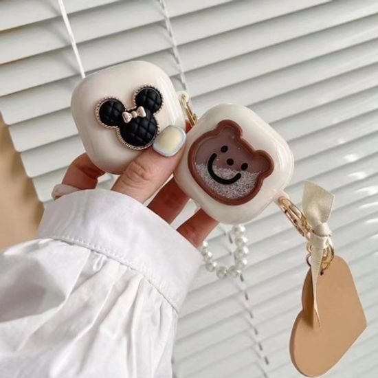 갤럭시 버즈2 프로 라이브 귀여운 키링 실리콘 케이스