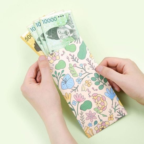 핑크풋 꽃길세로봉투세트