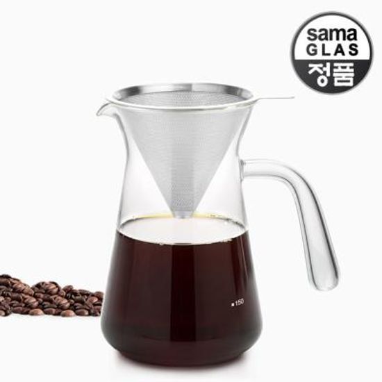 사마글라스 스텐 핸드드립 커피세트 600ml FT012