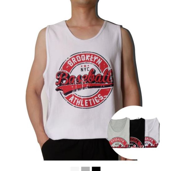 브루클린 베이스볼 오버핏 나시