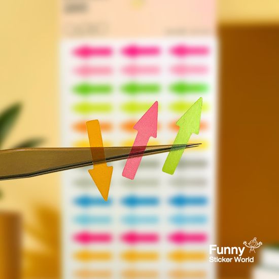 퍼니스티커 PT-004 작은화살표 PET 오피스데코