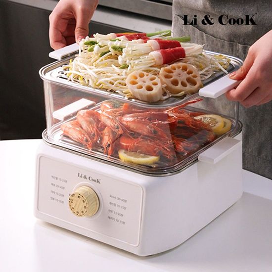 리앤쿡 노르딕2단 스텐304 찜기 멀티쿠커 LCYB-SM928H