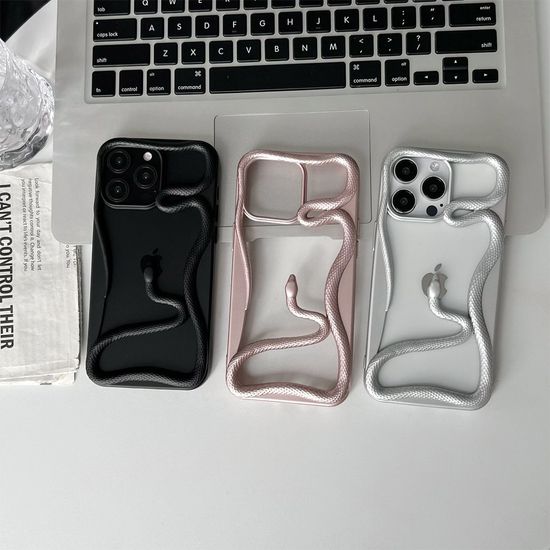 아이폰17 16 15 14 13 12 뱀 유광 매트 테두리 케이스