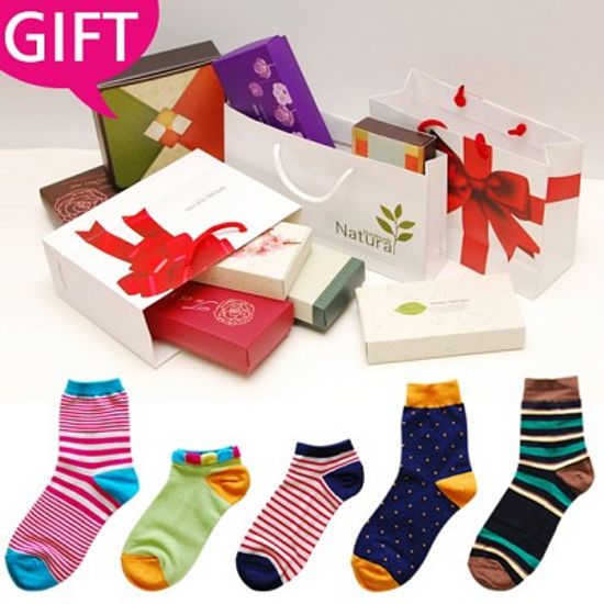 [GIFT] 행복가득, 양말 선물세트 *고급스러운 선물 포장* (남녀 2종,3종,4종)