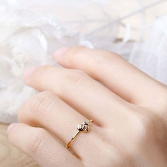 [러쉬룸][시스터시스터 / sistersister] 로즈하트 14K 골드 반지