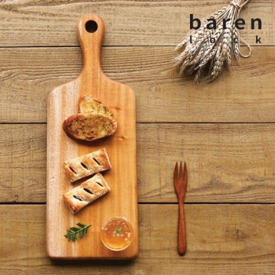 바른락 마호가니 우드 플레이팅 도마 (중)