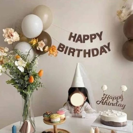 Brown Birth Day Garland 브라운생일가랜드