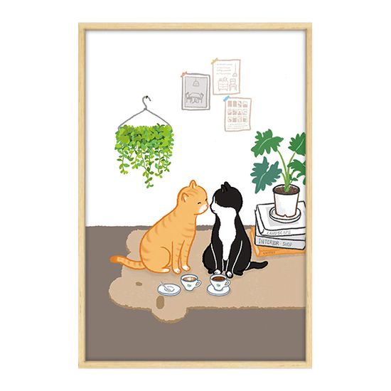 코인사 , 그노 반려동물 인테리어 그림 액자