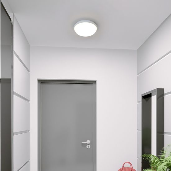 LED 원형 방수 직부등(벽등겸용) 20W 전구색(노란빛)