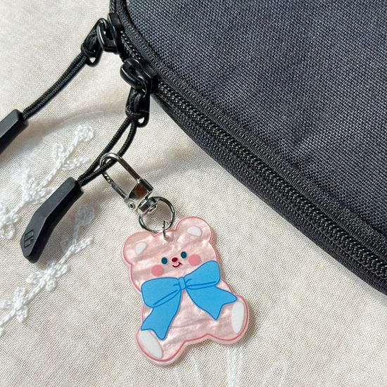 납작귀요미 D고리형 키링