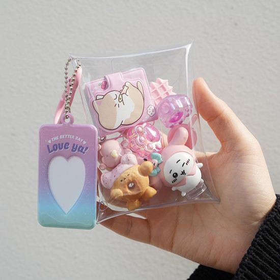 핑크풋 투명가챠파우치