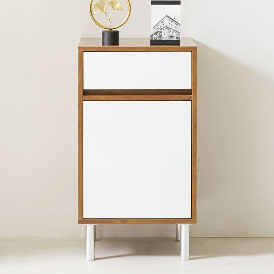 포즈 미니 침대옆 수납장 옷 거실 틈새장 2단 (착불)