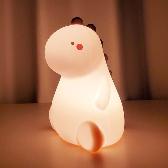 LED 무선 충전 말랑이 공룡 무드등+리모컨