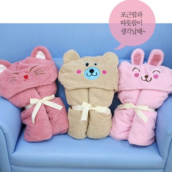 스위트 극세사 망토 담요 (대형,성인용)