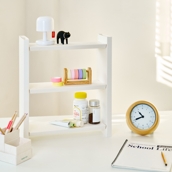 미니 3단수납(2개입)다용도 공간활용 책상위 소품정리