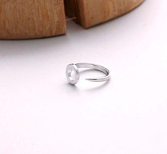 Circle - Nuckle Silver Ring