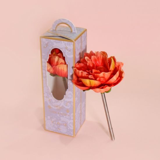 코랄 클래시 피오니 작약 플라워펜 - coral classy peony flower pen