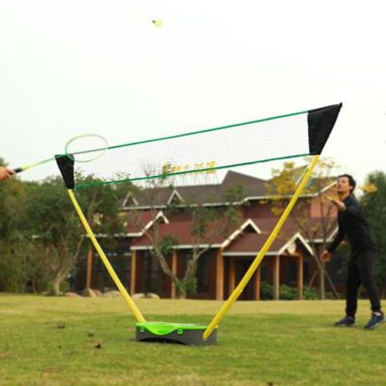 간편 야외 접이식 휴대용 배드민턴 네트 세트
