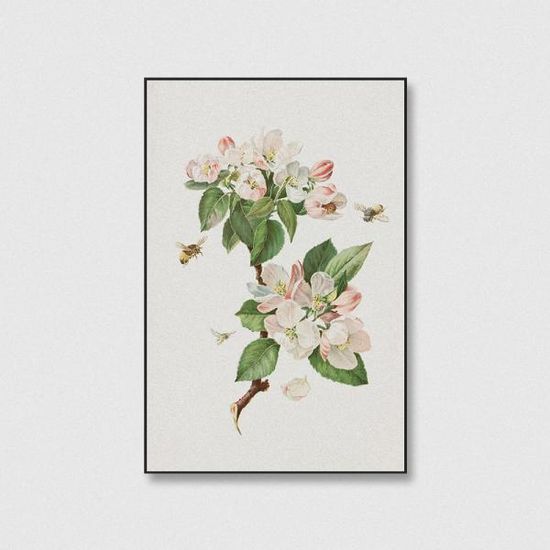 꽃그림액자 사과 꽃 인테리어액자 60x40 kisn054