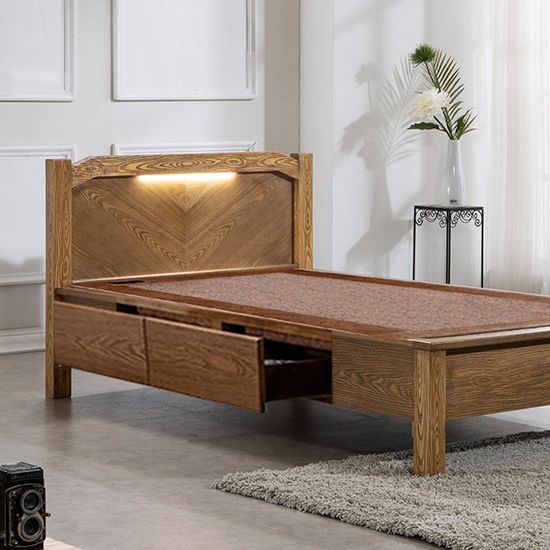 [무배] 트리플 온돌침대 (슈퍼싱글) 홍맥반석 IHM059