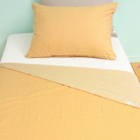 부드러운 멜란 옐로 여름이불