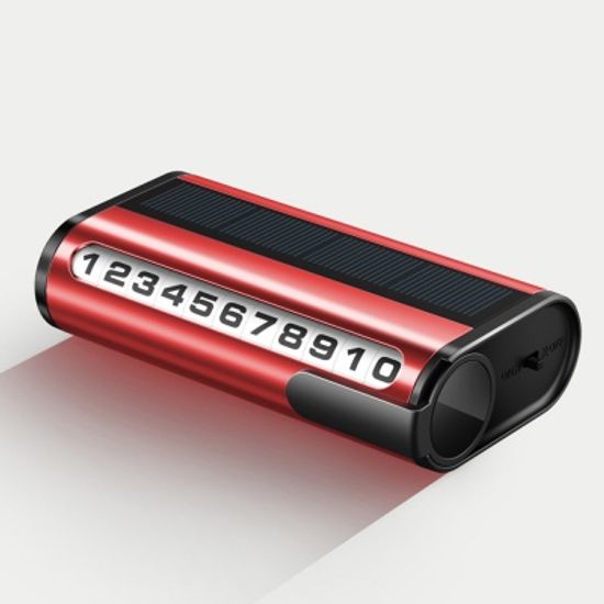 태양광 충전 led 라이트 주차 번호판 연락처 알림판