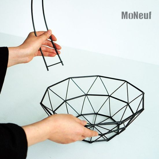 모네프 블랙파우더 인테리어 과일바스켓 바구니